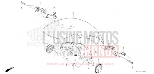 FRONT FENDER CMX1100AP de 2023
